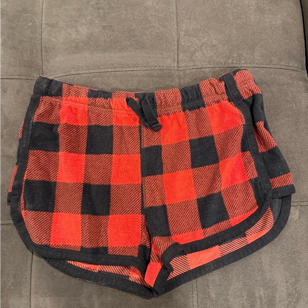 Aeropostale Red and Black Plaid Shorts